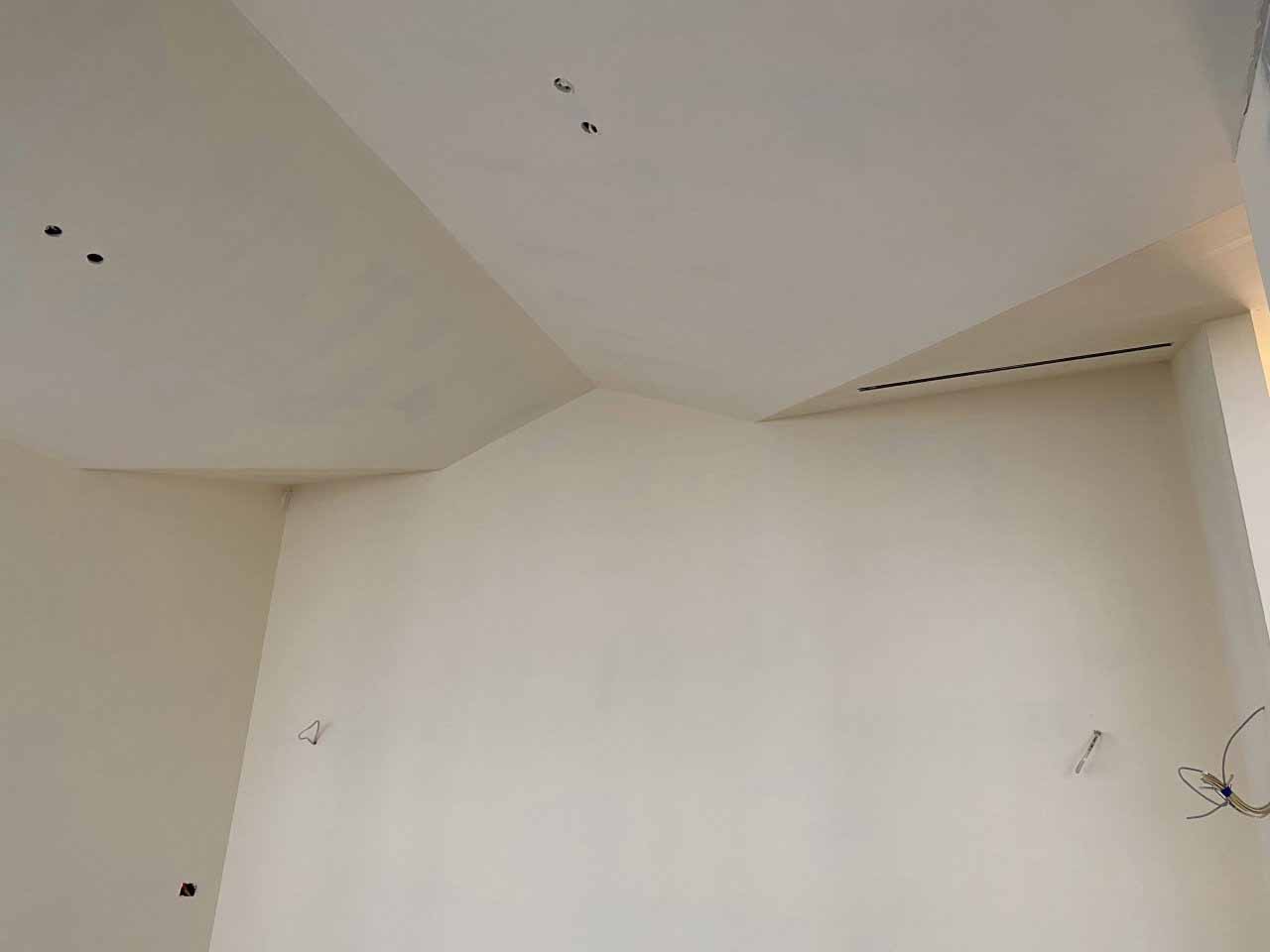 New GIB walls and ceiling sealed and primed ready for interior painting